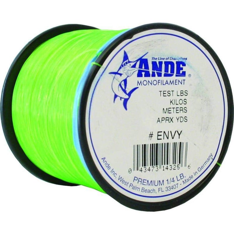 Ande A14-25GE Premium Monofilament, 1/4-Pound Spool, 25-Pound Test, Green Finish - Image 2